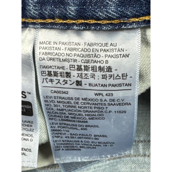 Levi's 569 Men's Loose Straight Fit Blue Denim Jeans - Size 32x30 (33x28) - Picture 4 of 6